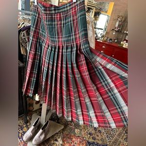 PENDLETON vintage wool pleated red skirt midi 😍size 10